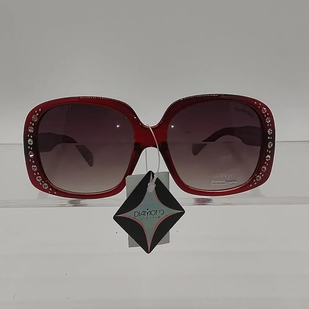 219 diamond eyewear red sunglasses
